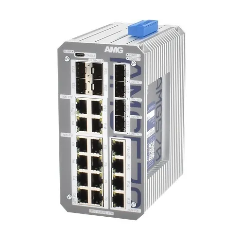 AMG Systems AMG570-16G-8S AMG570 Series Layer 2+ Managed Industrial Ethernet Switch with 16x 10/100/1000TX, 8x SFP Ports