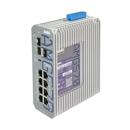 AMG Systems AMG570-2GBT-4GAT-2G-3S-P290-LV AMG570 Series Layer 2+ Managed Industrial Ethernet Switch with 2x 90W PoE, 4x 30W PoE, 2x Non-PoE, 3x SFP Ports