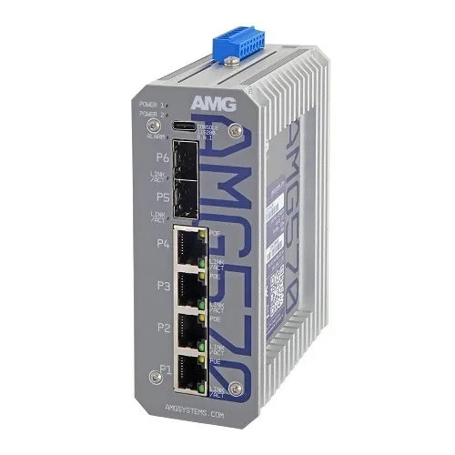 AMG Systems AMG570-4GAT-2S-P120 AMG570 Series Layer 2+ Managed Industrial Ethernet Switch 4TX(30W) + 2SFP