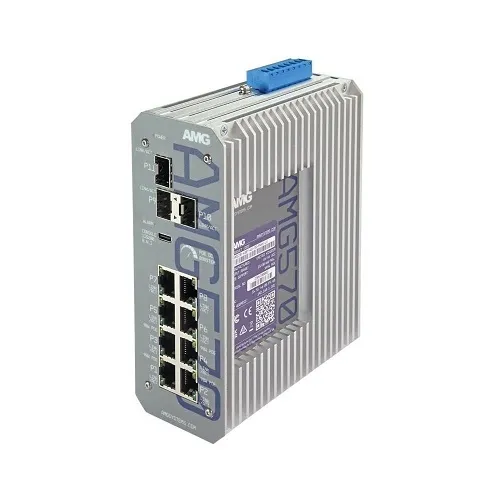 AMG Systems AMG570-4GBT-4G-3S-P190-LV AMG570 Series Layer 2+ Managed Industrial Ethernet Switch 4(90W)+4G+3SFP LV190