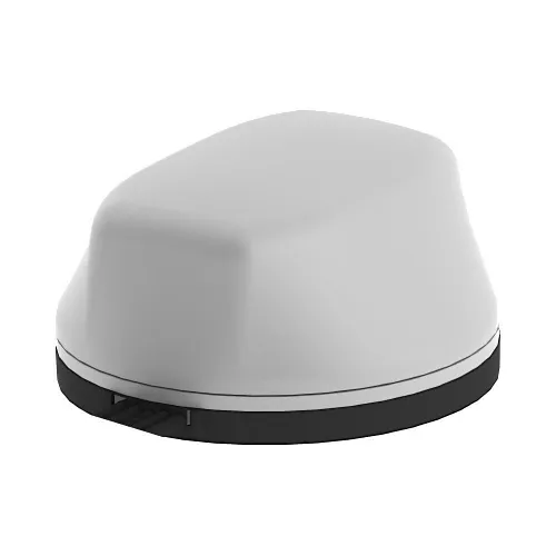AMG Systems AMGANT-C2W2-ODA4-1W 360° Omni-Directional Antenna, 2x Cellular 4 dBi + 2x Wi-Fi 5 dBi Gain, 3.28' RF195 Cables, IP67, Surface Mount, White