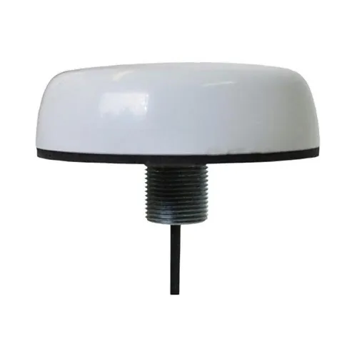 AMG Systems AMGANT-G1-ODA5-4.5W 360° Omni-Directional GNSS Antenna, 5 dBi Gain, 15' RG174 Cable, IP65, Surface Mount, White