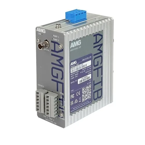 AMG Systems AMGFIB-1SD-3CC-S1B Serial Data and Contact Closure Converter, Singlemode 20 km, 1-Fiber, B-Side