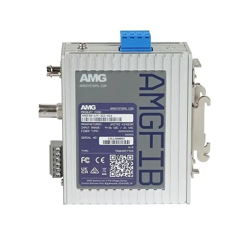 AMG Systems AMGFIB-1VT-3CC-M1A AMGFIB Series 1-Channel CVI / TVI / AHD / CVBS Video Transmitter, 3-Port Contact Closure, Multimode 2Km, 1-Fiber, A-Side