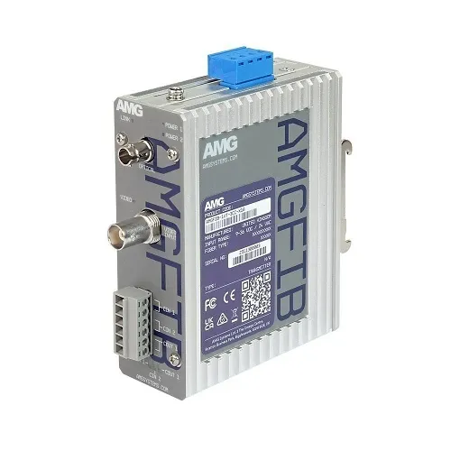 AMG Systems AMGFIB-1VT-3CC-S1A AMGFIB Series 1-Channel CVI / TVI / AHD / CVBS Video Transmitter, 3-Port Contact Closure, Singlemode 20Km, 1-Fiber, A-Side