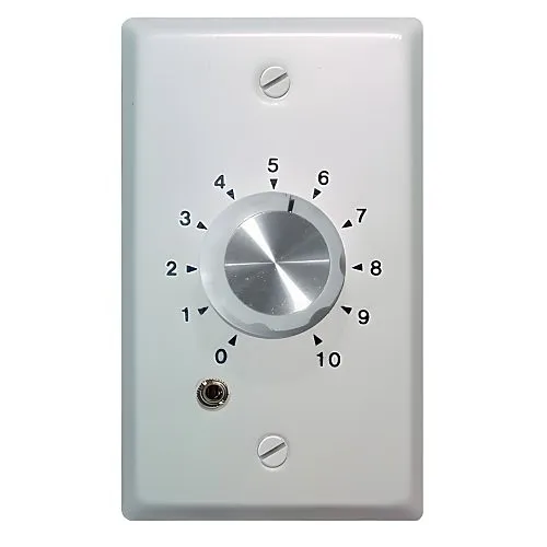 OWI AMPSTVCW Line Level Stereo Mono Volume Control for Self-Amplified Speakers, White