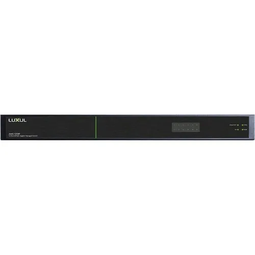 Luxul AMS-1208P AV Series 12-Port/8 PoE+ Gigabit Managed Switch