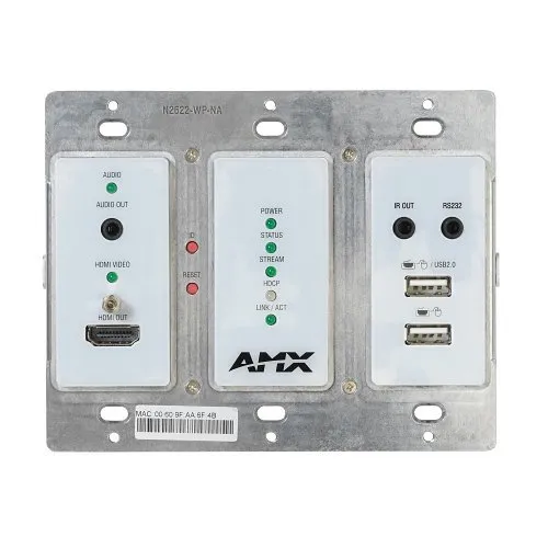 AMX N26D012 N2600 MWC 4K60 4:4:4 Decoder Wall Plate
