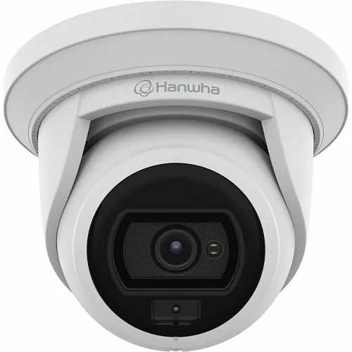 Hanwha ANE-L7012L Wisenet A Series 4MP Super-Compact White Light Flateye Camera, 3mm Lens, IP66, IK10