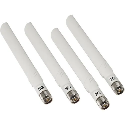 Netgear ANT24501B-10000S Outdoor Dual Band Omni Antenna Bundle Kit, 4-Pack