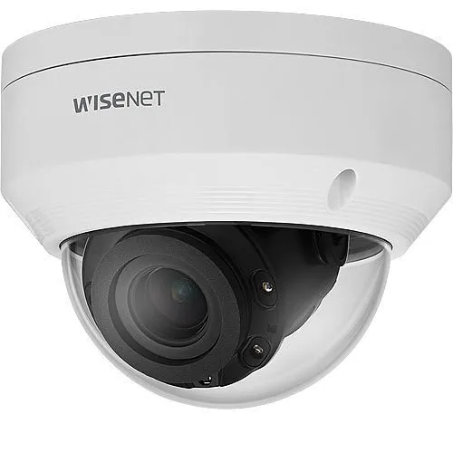 Hanwha ANV-L6082R A-Series 2MP WDR Outdoor IR Dome IP Camera, 3.2-10mm Motorized Varifocal Lens, White
