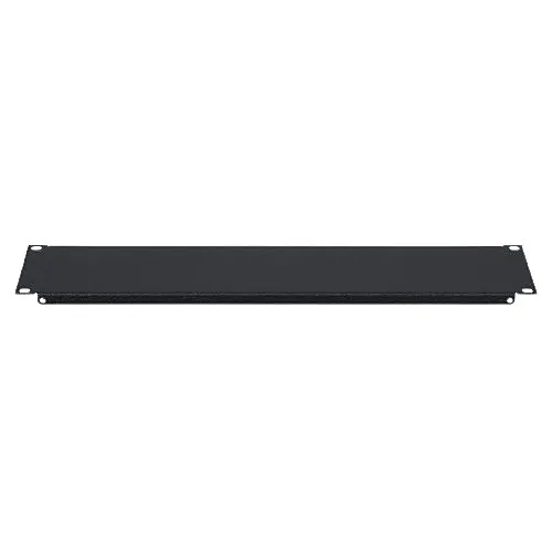 Lowell AP-2 19" Aluminum Blank Panel with Flange, 1-6U, Black