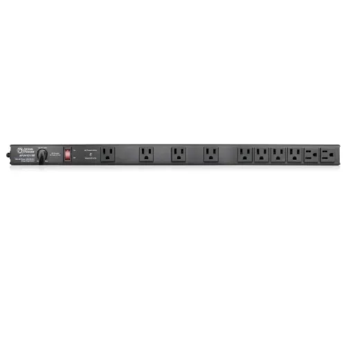 AtlasIED AP-2410-15S 10-Outlet Vertical Power Strip, 24", 15Amp