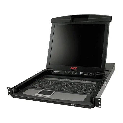 APC AP5816 17" Rack LCD Console with Integrated 16-Port Analog KVM Switch, Black