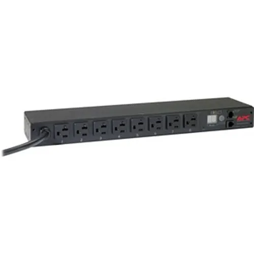 APC AP7801B Rack PDU, Metered, 1U, 20A, 120V, (8) 5-20