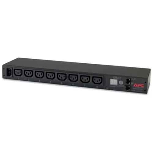 APC AP7820B Rack PDU, Metered, 1U, 12A/208V, 10A/230V, (8) C13