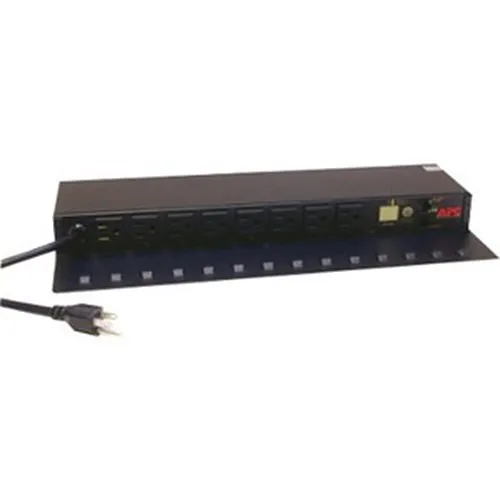 APC AP7900B Rack PDU, Witched, 1U RMS, 15A, 100/120V, 8 NEMA 5-15 Outlets