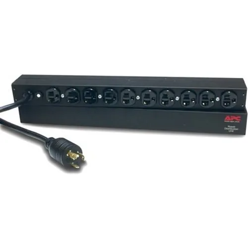 APC AP9564 Basic Rack PDU, 20A, 100/120V, 10 L5-20P NEMA Outlets, 1U RMS
