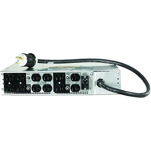 APC AP9626 Step-Down Transformer RM 2U 208V IN 120V OUT, with 5-20 Receptacles