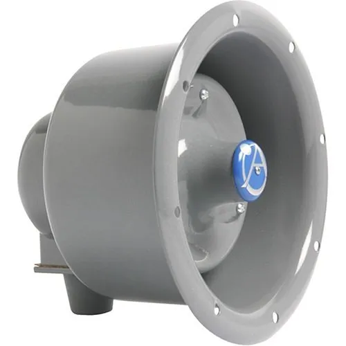 AtlasIED APF-15TU-USA Flanged Emergency Horn Speaker with Transformer and Line Supervision Capability, 15W, 25V/70V