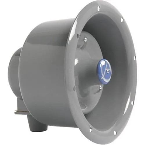 AtlasIED APF-15TUC Flanged Emergency Horn Speaker with Transformer and Line Supervision Capability, 5V/70V, 15W