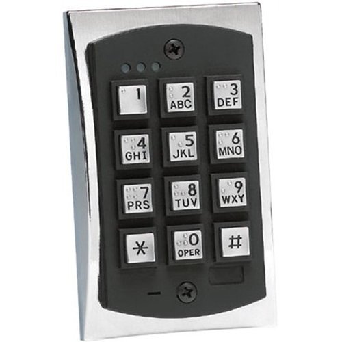 Linear 2000eM 2000 Series EM Style Flush-Mount Durable Metal Access Control Keypad