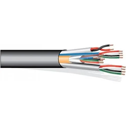 West Penn AQC1822GY0500 Access Control Composite Cable Indoor/Outdoor AQUASEAL, 500' (152.4m), Reel, Gray