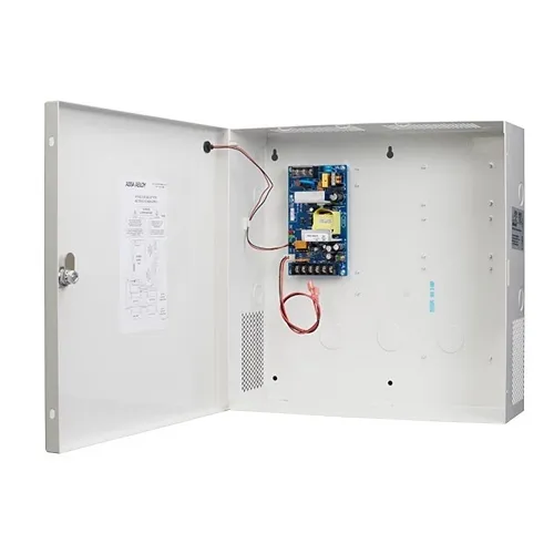 Securitron AQD1-8F8R1 1A Dual Voltage Power Supply with Enclosure, 8-Output, 8-Relay, 1A Glass Fuses