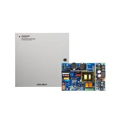Securitron AQD4-8C2 AQD4 Series 4A Dual Voltage Power Supply with Enclosure, 8 Outputs, 2A PTC Polyswitch