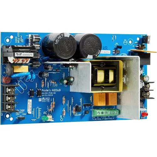 Securitron AQD6-8C1R2 Power Supply 12/24VDC 6A8 PTC 2 Amp Output with Fire Trigger, Supervised