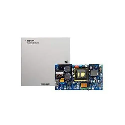 Securitron AQS2410 AQS Series Power Supply with Enclosure, 10 Amp, 24V DC, 16 Outputs, 16 Relays, Amp PTC Polyswitch, Fire Trigger