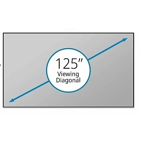 Elite Screens AR125H-ATD4 Cinegrey 4D Edge Free Sound Transparent 4K and 8K Ceiling Ambient Light Rejecting