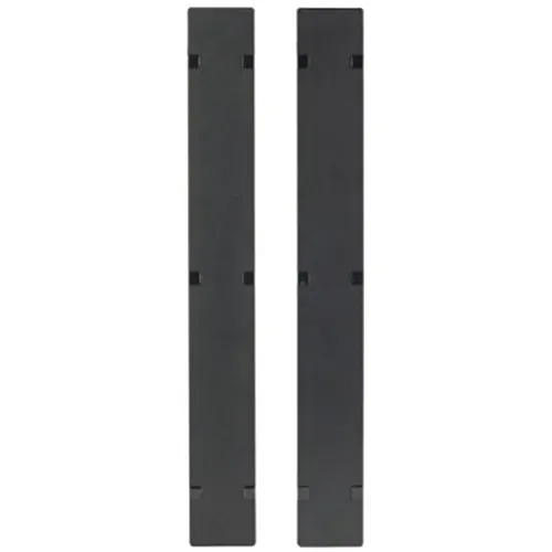 APC AR7589 NetShelter Vertical Cable Manager with Hinged Covers, 2-Piece, Black