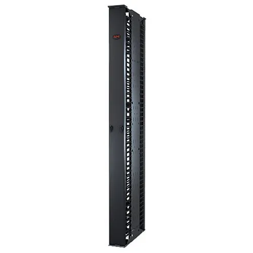 APC AR8625 Performance, Vertical Cable Manager for and Post Racks, 84"x6", Double-Sided with Doors