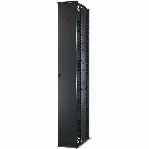 APC AR8675 Performance, Vertical Cable Manager for and Post Racks, Double-Sided with Doors, 2134mm x 304mm x 660mm D, Black