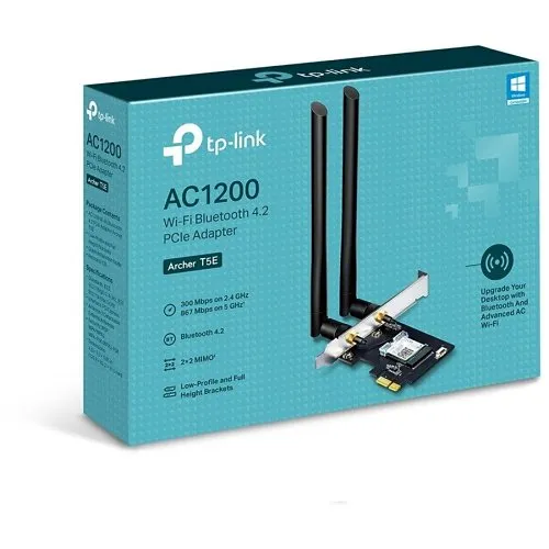 TP-Link ARCHER T5E AC1200 Wi-Fi Bluetooth 4.2 PCI Express Adapter