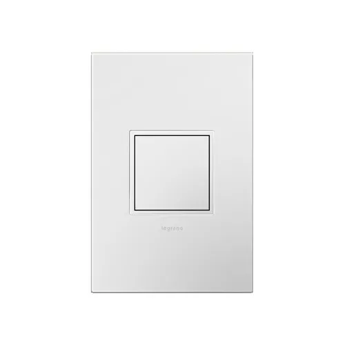 Pass & Seymour ARPTR151GW2WP adorne Pop-Out Outlet with Gloss White Wall Plate, White