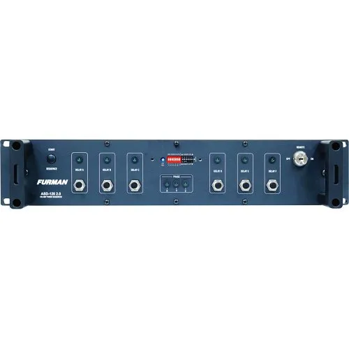 Furman ASD-120 2.0 AC Sequenced Power Distributor, 120A, 120V, 6 Duplex 5-20R NEMA Outlets
