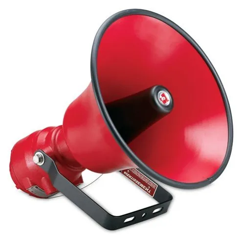 Federal Signal ASHX Explosion-Proof Amplified Speaker, UL, 15W, 24VDC, Red