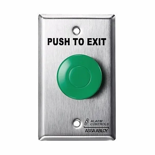 Alarm Controls ASP-14 Access Control Pneumatic Time Delay Exit Push Button, Green