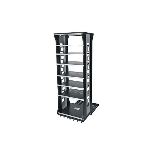 Middle Atlantic ASR-60-HD Slide and Rotating 9-Shelf System with Thermal Ventilation, 60" Height
