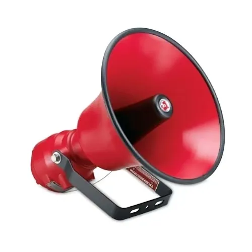 Federal Signal ASUX-024 ASUX Explosion-Proof Amplified Speaker, Swivel Mount, 24VDC, 1A, 30W, Red