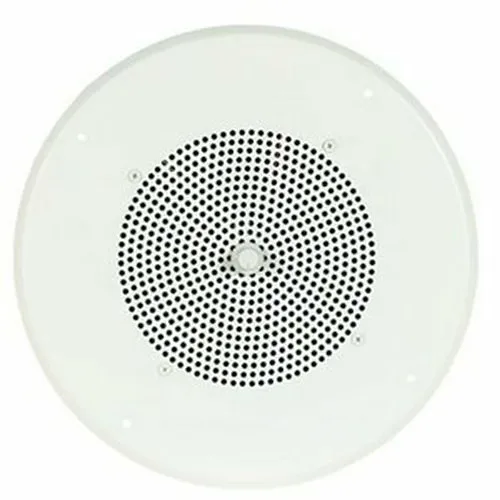 Bogen ASWG1 8" Self-Amplified Ceiling Speaker, Fixed Front-Mounted Volume Control Knob, Off White
