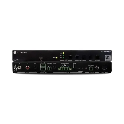 Atlona AT-GAIN-M50-LZ 2-Input Mixer Amplifier, RS-232 Control