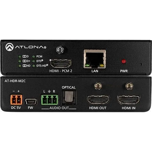 Atlona AT-HDR-M2C 4K HDR Multi-Channel Digital to 2-Channel Audio Converter