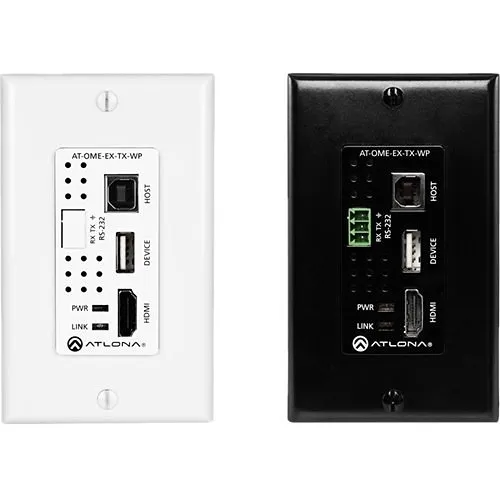 Atlona AT-OME-EX-TX-WP Wall Plate Transmitter for HDMI with USB