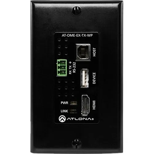 Atlona AT-OME-EX-TX-WP Wallplate Transmitter For HDMI with USB