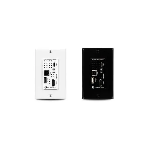 Atlona AT-OME-SW21-TX-WPC Wall Plate HDBaseT Transmitter for HDMI and USB-C with USB Hub