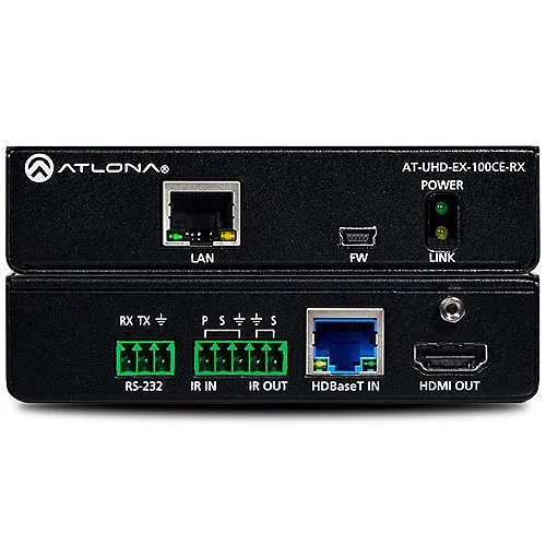 Atlona AT-Ultra HD-EX-100CE-RX 4K/Ultra HD HDMI Over 100m Hdbaset Receiver