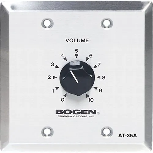Bogen AT35A 35W Attenuator, Mounts in Standard Single or Double Electrical Box